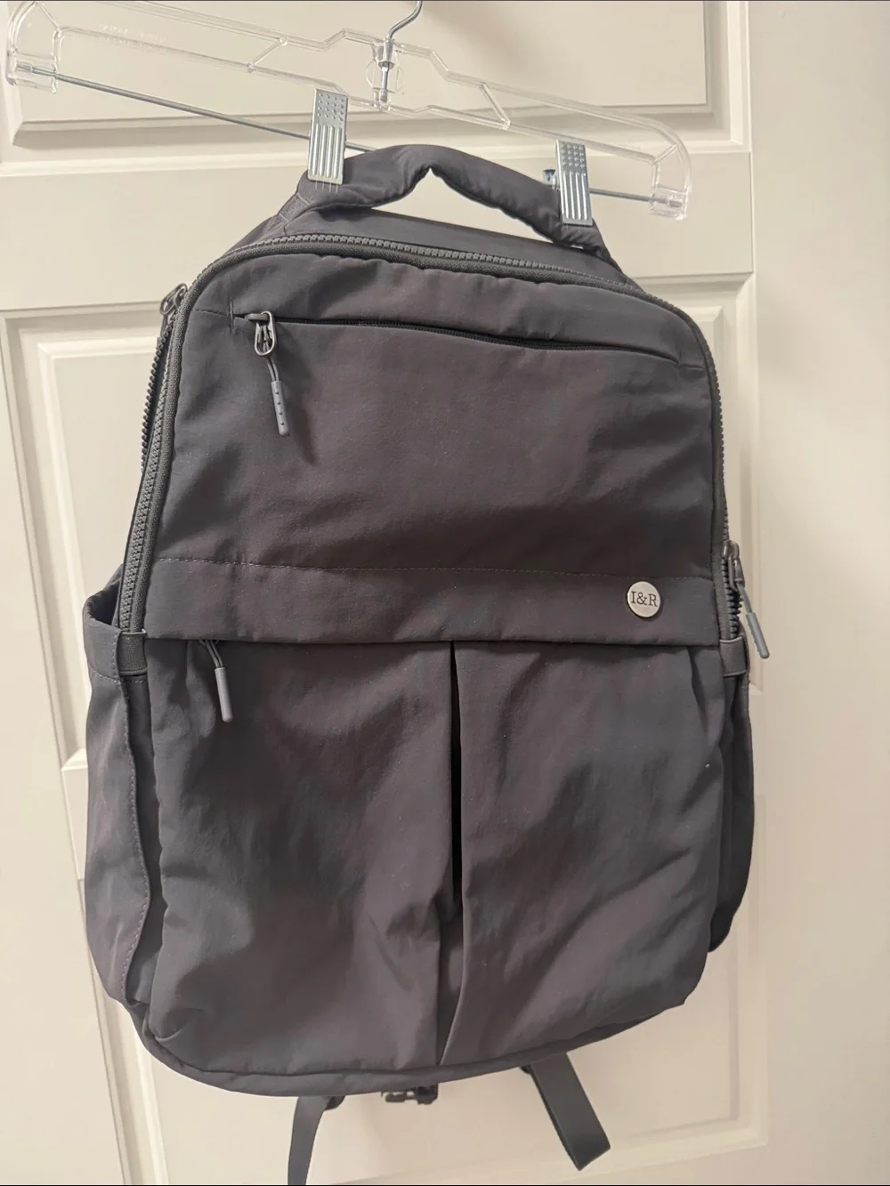 Iris and Rainbow dark grey full size backpack
